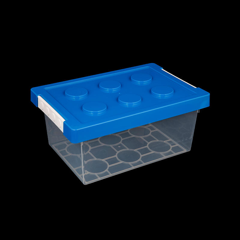 Building blocks plastic transparent storage box