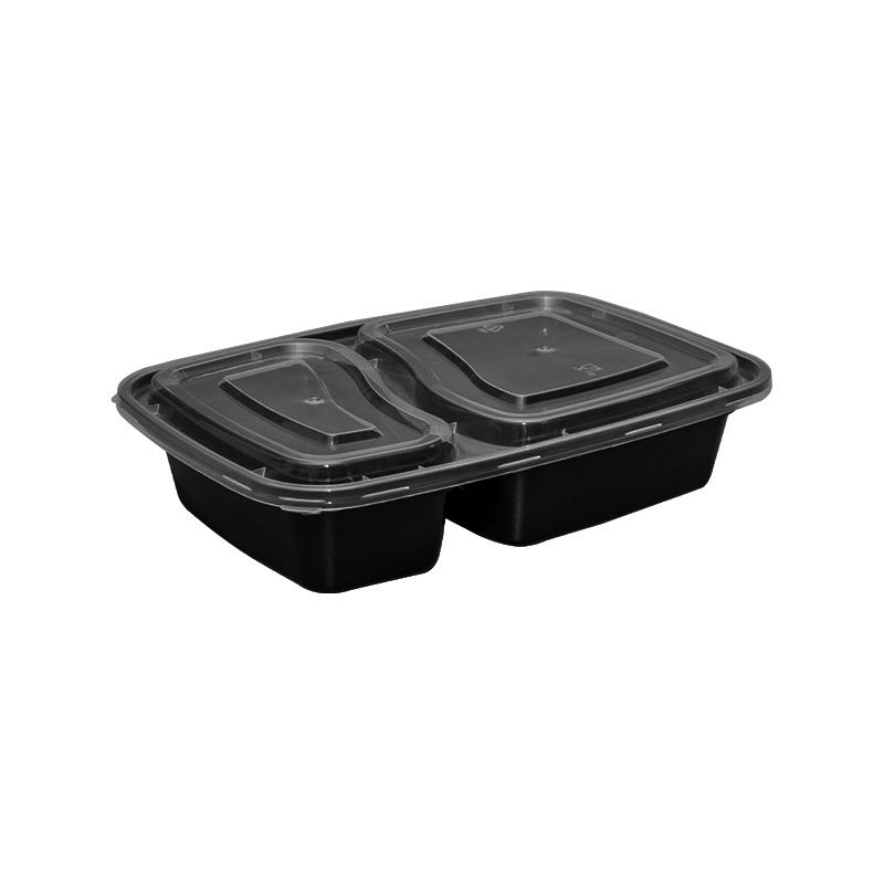2 Compartment meal prep container with lid for microwave/dishwasher/freezer