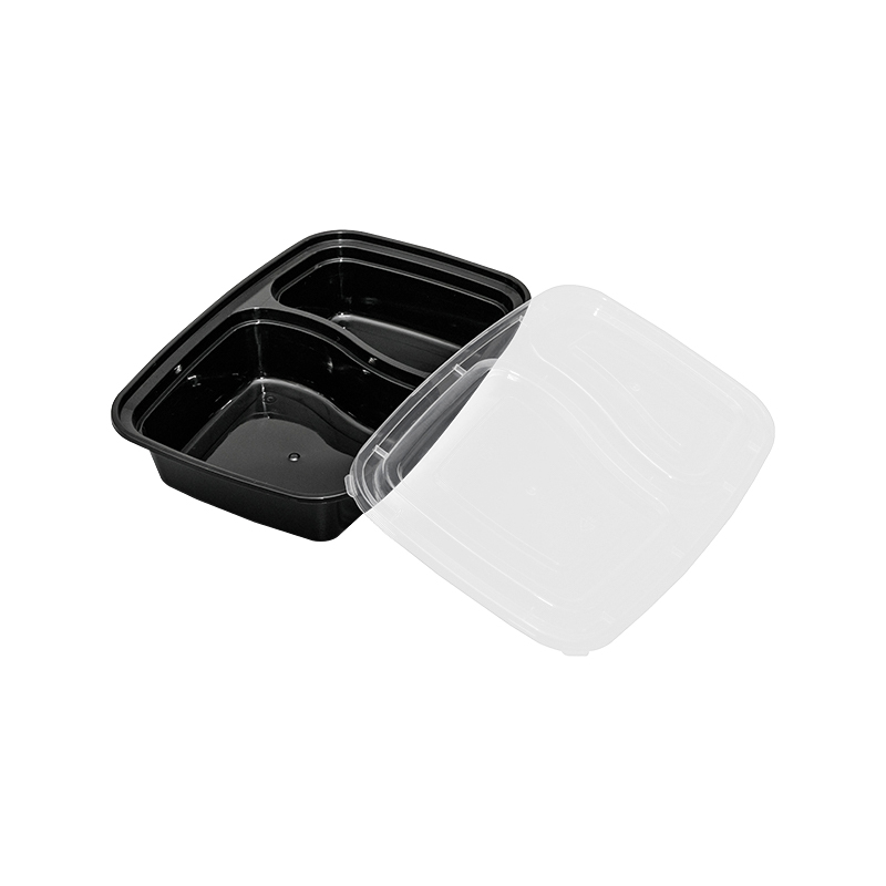 2 Compartment meal prep container with lid for microwave/dishwasher/freezer