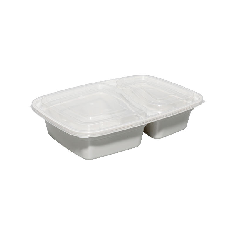 2 Compartment meal prep container with lid for microwave/dishwasher/freezer