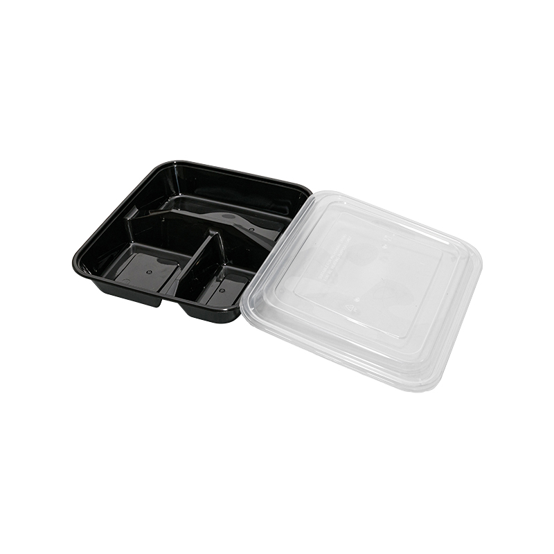 Classic reusable 3 compartment food containers, bento lunch boxes for school, work and travel