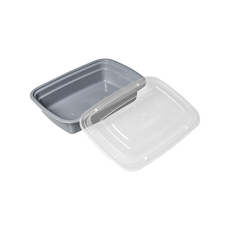Meal prep plastic food containers with lids, reusable storage lunch boxes