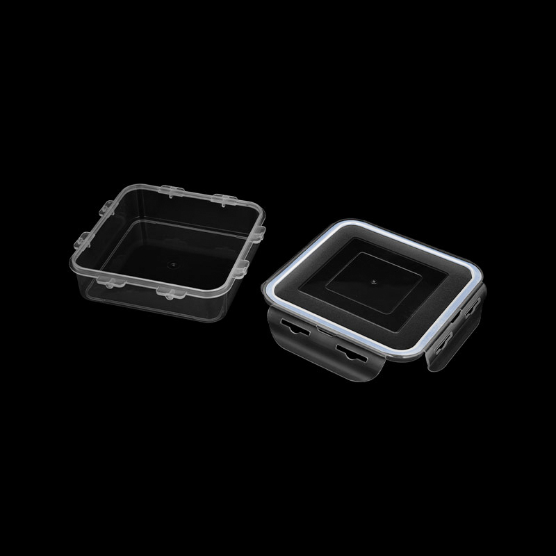 Blue lockable plastic crisper box