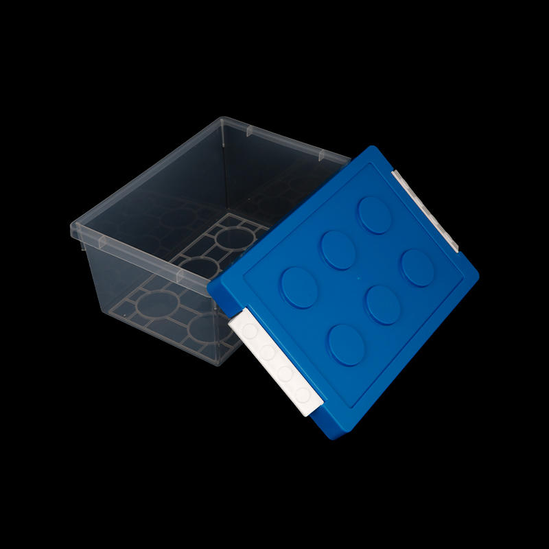 Building blocks plastic transparent storage box