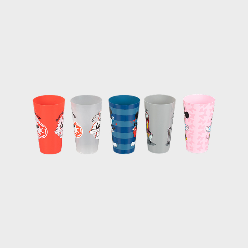 1000ml Stackable PP Plastic Tumbler with Heat Transfer Printing