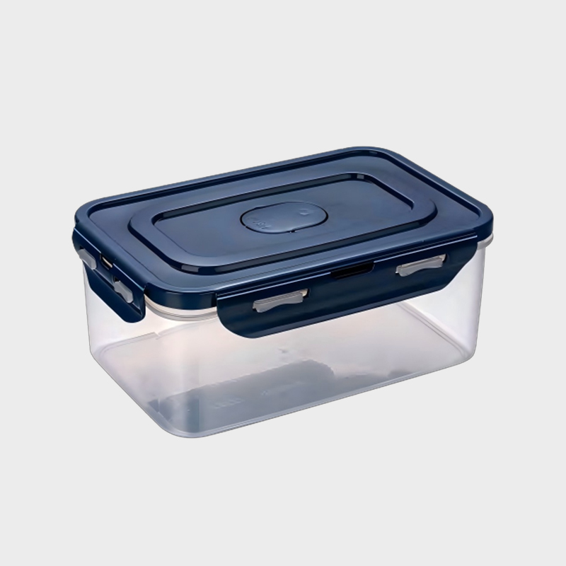 PFS002 1420ml Rectangular PP Food Storage Container with 4-Side Latching Vented Lid